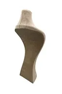 Süet Kumaş Lidya Manken Kahve Renk 42/20 Cm Kolye Gerdanlık Takı Sergileme Mankeni - 3