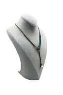 Süet Kumaş Gri Renk 24/15 cm Kolye Gerdanlık Zincir Takı Sergileme Üçgen Mankeni ürün görseli