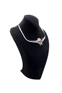 Süet Kumaş Siyah Renk 24/15 Cm Kolye Gerdanlık Zincir Takı Sergileme Üçgen Mankeni