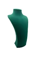 Süet Kumaş Elisia Manken Yeşil Renk 40/20 Cm Kolye Gerdanlık Takı Sergileme Mankeni - 4