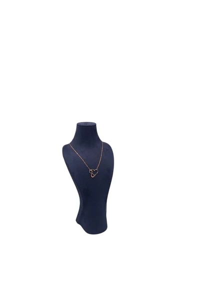 Adonis Model Sardunya Kumaş Lacivert Renk Boy 28cm Kolye Takı Sergileme Mankeni - 1