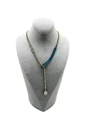 Süet Kumaş Gri Renk 24/15 cm Kolye Gerdanlık Zincir Takı Sergileme Üçgen Mankeni - Resim 3