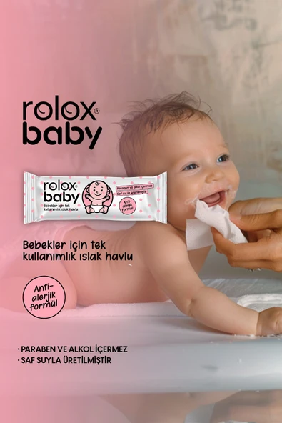 Baby - 50 Paket – Bebekler İçin Tek Kullanımlık Islak Havlu - 1
