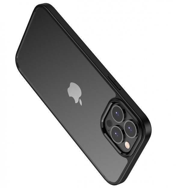 KNY Apple İphone 13 Pro Max Kılıf Renkli Silikon Kenarlı Hom Kapak Turkuaz - 2