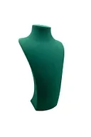 Süet Kumaş Elisia Manken Yeşil Renk 25/12 Cm Kolye Gerdanlık Takı Sergileme Mankeni - Resim 4