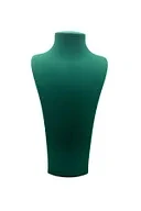 Süet Kumaş Elisia Manken Yeşil Renk 40/20 Cm Kolye Gerdanlık Takı Sergileme Mankeni - 2