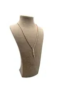 Süet Kumaş Elisia Manken Kahve Renk 25/12 Cm Kolye Gerdanlık Takı Sergileme Mankeni