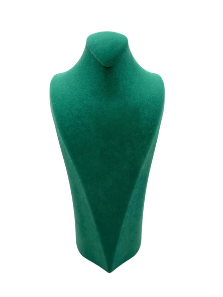 Süet Kumaş Yeşil Renk 24/15 Cm Bileklik Künye Standi - Resim 2