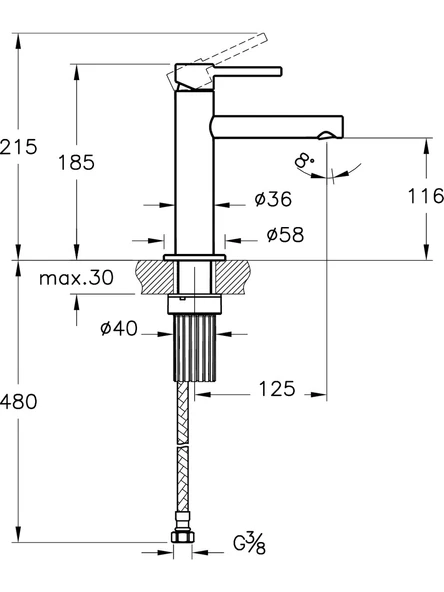Vitra Origin Lavabo Bataryası A42556 - 7