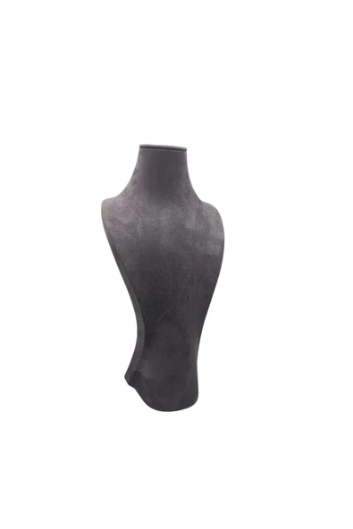 Adonis Model Sardunya Kumaş Füme Renk Boy 38cm Kolye Takı Sergileme Mankeni - Resim 4