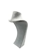 Süet Kumaş Elisia Manken Gri Renk 25/12 Cm Kolye Gerdanlık Takı Sergileme Mankeni - Resim 2