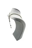 Süet Kumaş Gri Renk 24/15 cm Kolye Gerdanlık Zincir Takı Sergileme Üçgen Mankeni - Resim 2