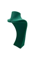 Süet Kumaş Elisia Manken Yeşil Renk 25/12 Cm Kolye Gerdanlık Takı Sergileme Mankeni - Resim 3