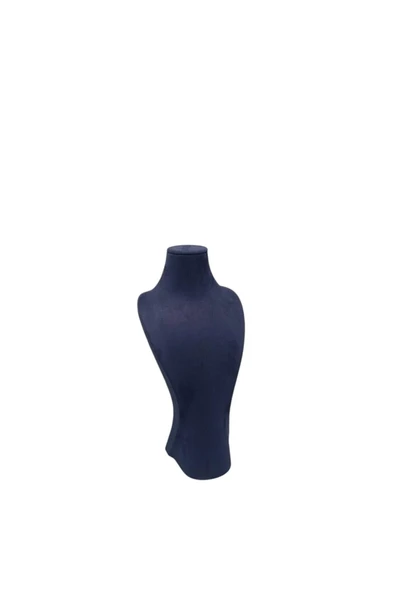 Adonis Model Sardunya Kumaş Lacivert Renk Boy 28cm Kolye Takı Sergileme Mankeni - 4