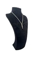 Süet Kumaş Elisia Manken Siyah Renk 40/20 Cm Kolye Gerdanlık Takı Sergileme Mankeni ürün görseli