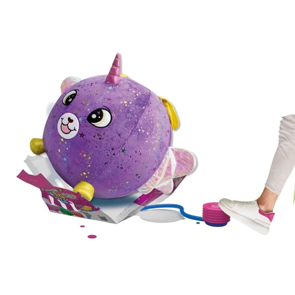 Nessiworld  Şişme Peluş Mor Köpek XXL Shiny Corns S2 - Resim 3