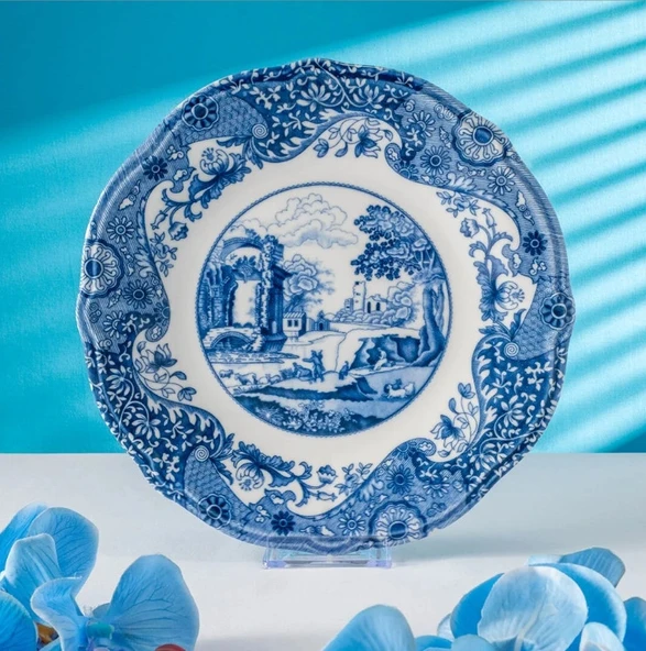 Fecra Vintage Blue 14 Parça Kahvaltı Takımı - 5