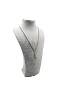 Süet Kumaş Elisia Manken Gri Renk 25/12 Cm Kolye Gerdanlık Takı Sergileme Mankeni ürün görseli