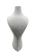 Süet Kumaş Lidya Manken Gri Renk 42/20 Cm Kolye Gerdanlık Takı Sergileme Mankeni - 4