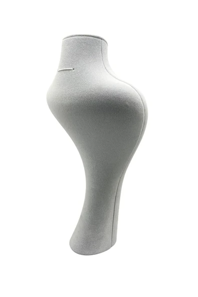 Zeus Model Süet Kumaş Gri Renk 42 / 22 Cm Takım Kolye Sergileme Mankeni - 3