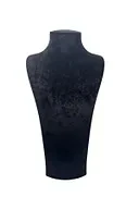 Süet Kumaş Elisia Manken Siyah Renk 40/20 Cm Kolye Gerdanlık Takı Sergileme Mankeni - Resim 4