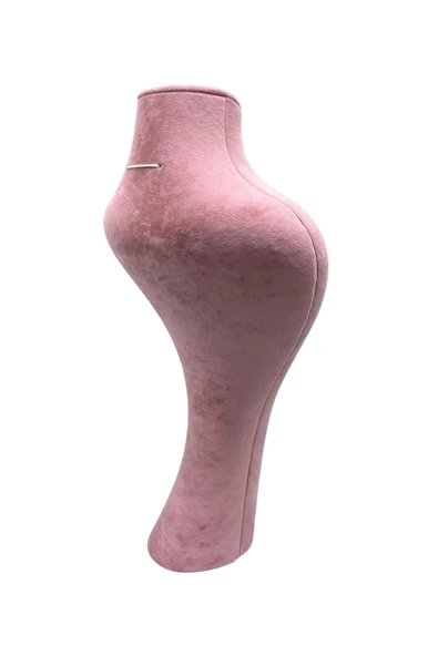 Zeus Model Süet Kumaş Pembe Renk 42 / 22 Cm Takım Kolye Sergileme Mankeni - 3