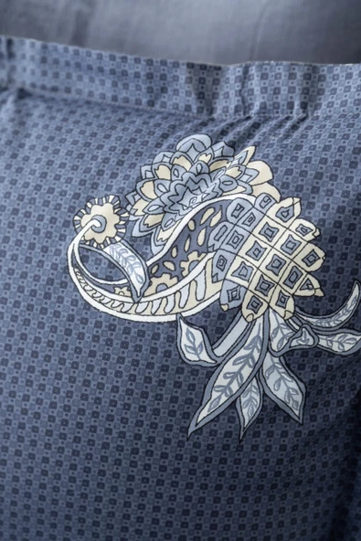 Tek Kişilik Antica İndigo My Touch Nevresim Takımı - 3