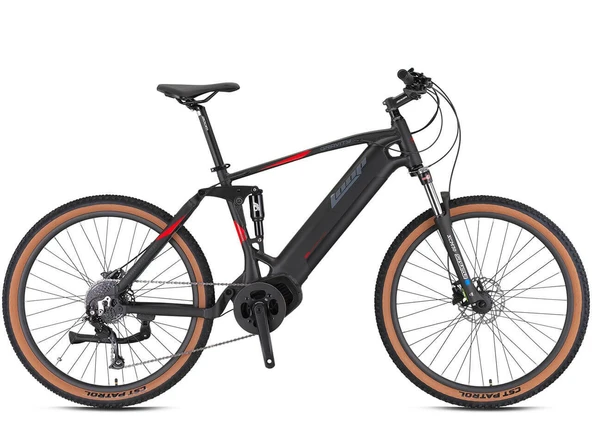 29J LOOP GRAVITY 10V ELEKTRİKLİ DAĞ BİSİKLETİ - MAT SİYAH KIRMIZI - 47 KADRO