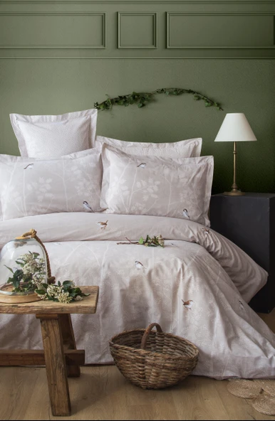 Tek Kişilik Elysian Bej Nevresim Takımı