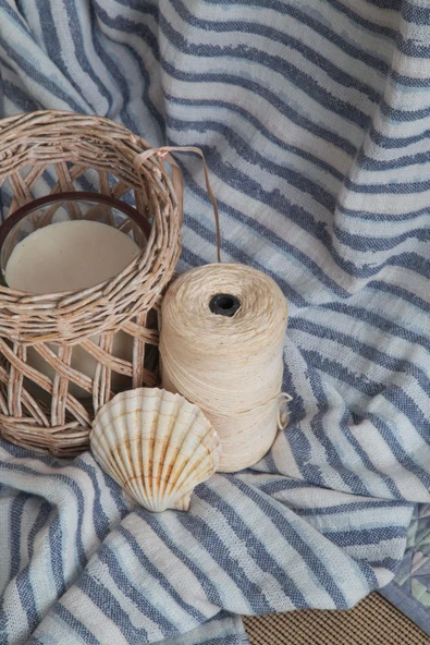 Çift Kişilik Pisagor İndigo Timeless Yatak Örtüsü Nevresim Prime Set - 3