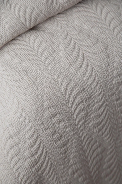 Çift Kişilik Bourbon Bej Yatak Örtüsü Seti - 4