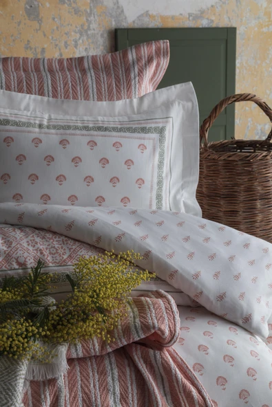 Çift Kişilik Florantine Blush Timeless Nevresim Yatak Örtüsü - Resim 2