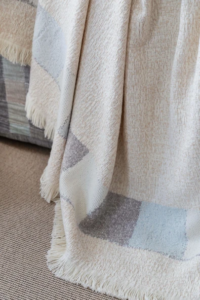 Çift Kişilik Piazza İndigo Timeless Yatak Örtüsü Nevresim Prime Set - 2