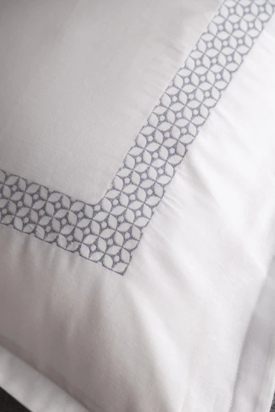 Çift Kişilik Moneda Gray Yatak Örtüsü Nevresim Seti - 2