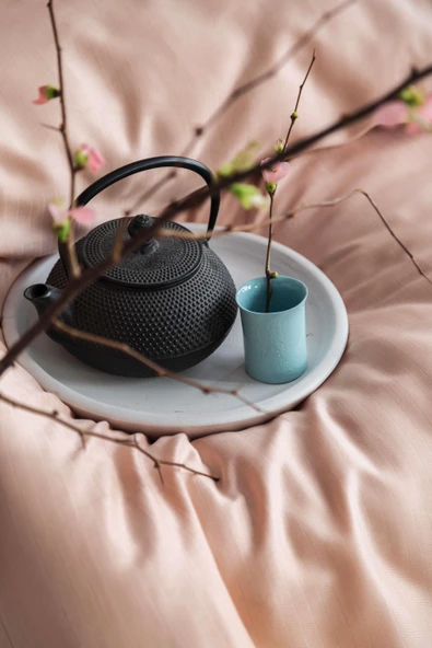 King Size Ellie Blush Bambu Nevresim Takımı - 2