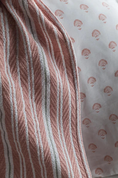 Çift Kişilik Florantine Blush Timeless Nevresim Yatak Örtüsü - Resim 3