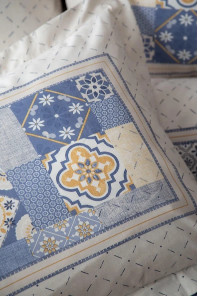 Çift Kişilik Maude İndigo Nevresim Takımı - 2