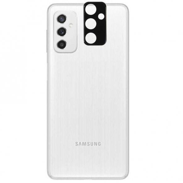 KNY Samsung Galaxy M52 İçin 3D Kamera Koruma Cam Siyah Siyah