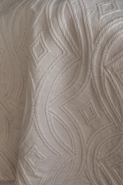 Tek Kişilik Belmont Bej Timeless Yatak Örtüsü Nevresimli Prime Set - 5