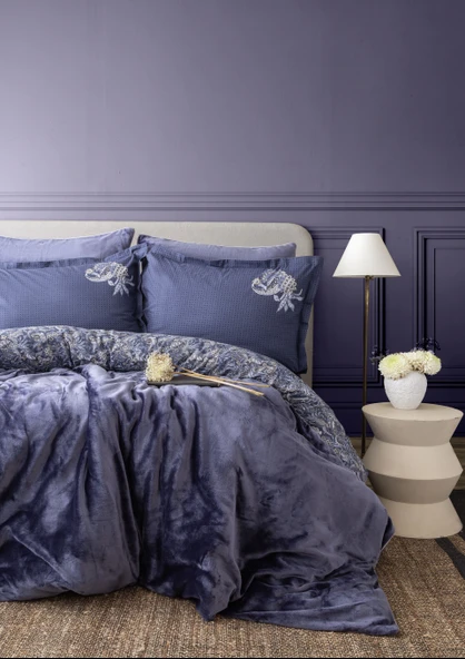 Çift Kişilik Antica İndigo My Touch Nevresim Takımı ürün görseli 1