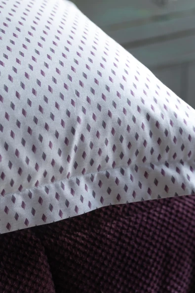 Çift Kişilik Lowel Mürdüm Uyku Seti - 3