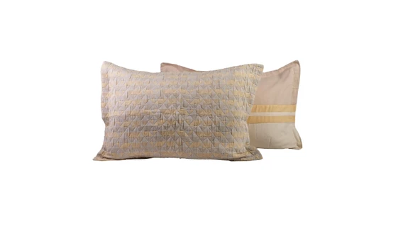 Çift Kişilik Pisagor Bej Timeless Yatak Örtüsü Nevresim Prime Set - 6