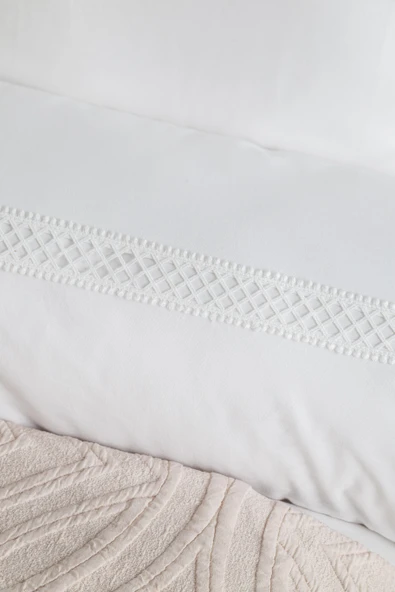 Tek Kişilik Belmont Bej Timeless Yatak Örtüsü Nevresimli Prime Set - 3