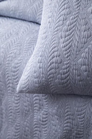 Çift Kişilik Bourbon İndigo Yatak Örtüsü Seti - 3