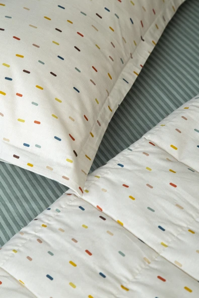 Tek Kişilik Yatak Örtülü Set Luvi - 2