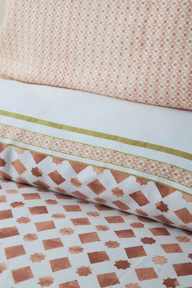 King Size Terra Terracota Tencel Nevresim Takımı - 2