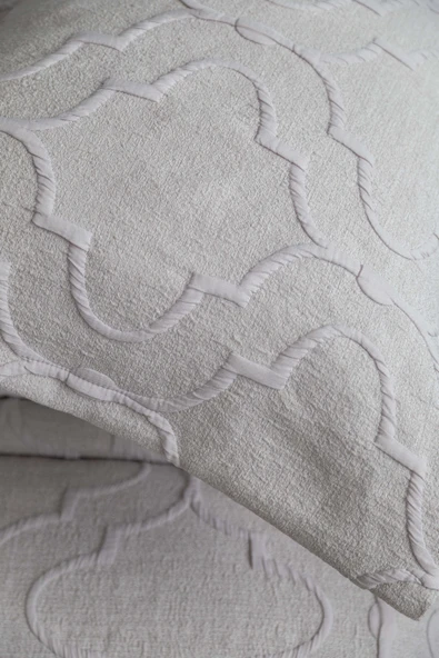 Çift Kişilik Serene Gri Timeless Yatak Örtüsü Nevresim Prime Set - 4