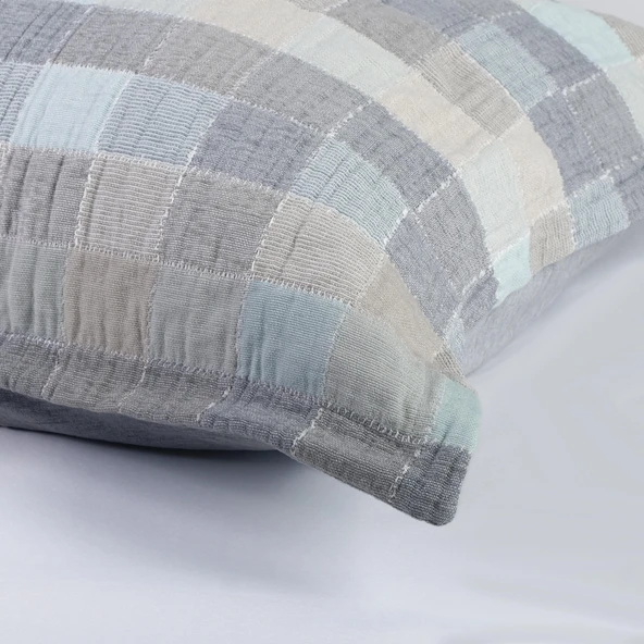 Çift Kişilik Piazza İndigo Timeless Yatak Örtüsü Nevresim Prime Set - 7