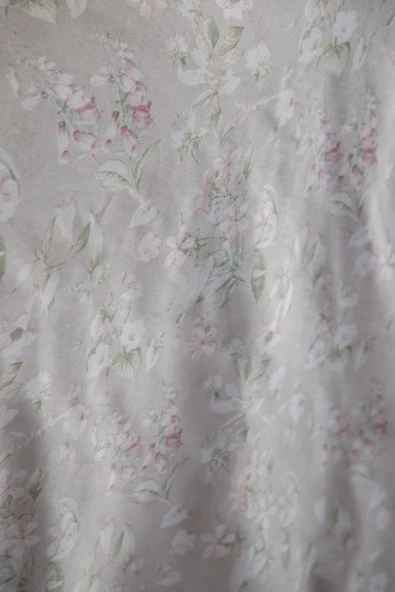 King Size Franny Bej Elegance Saten Nevresim Takımı - 3