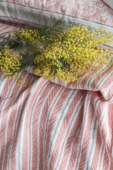 Çift Kişilik Florantine Blush Timeless Nevresim Yatak Örtüsü - Resim 5